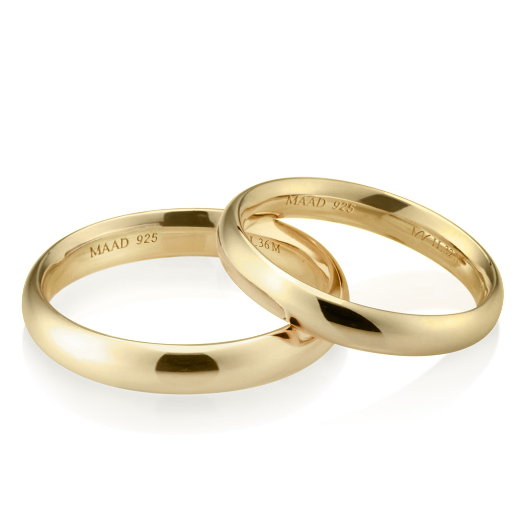 MR-II 오벌밴드 커플링 3.6mm+3.2mm (중+소) 14k