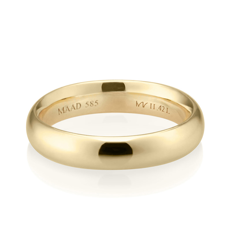 MR-II 오벌밴드링 4.2mm (중) 14k