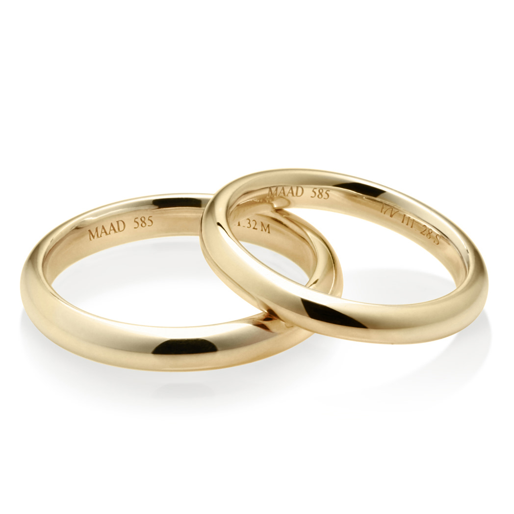 MR-III 오벌돔밴드 커플링 3.2mm+2.8mm (중+소) 14k