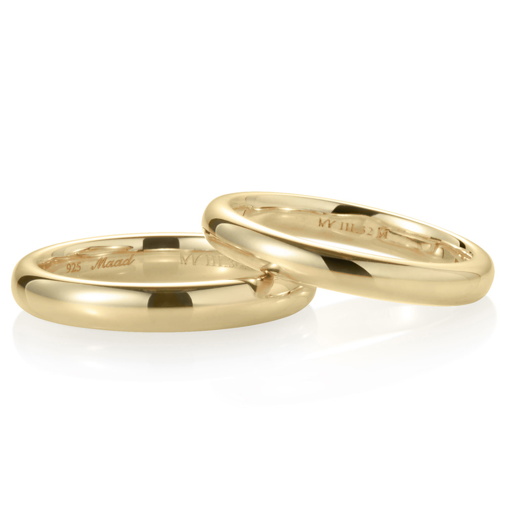 MR-III 오벌돔밴드 커플링 3.6mm+3.2mm (중+중) 14k