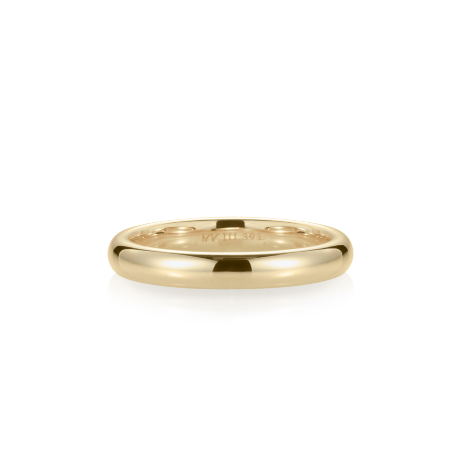 MR-III Oval dome band 3.6mm 14k gold