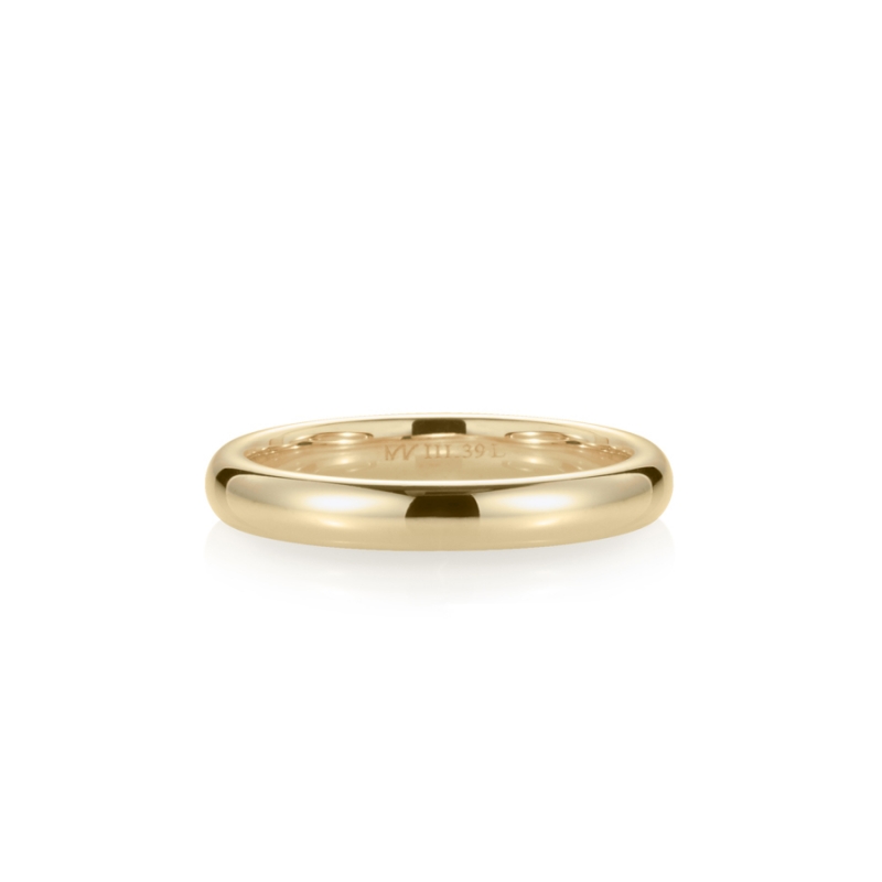 MR-III Oval dome band 3.6mm 14k gold