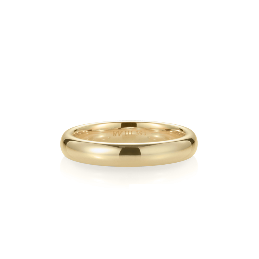 MR-III Oval dome band 3.9mm 14k gold