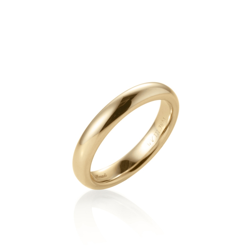MR-III Oval dome band 3.9mm 14k gold