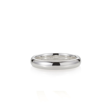 MR-III Oval dome band 3.9mm Sterling silver