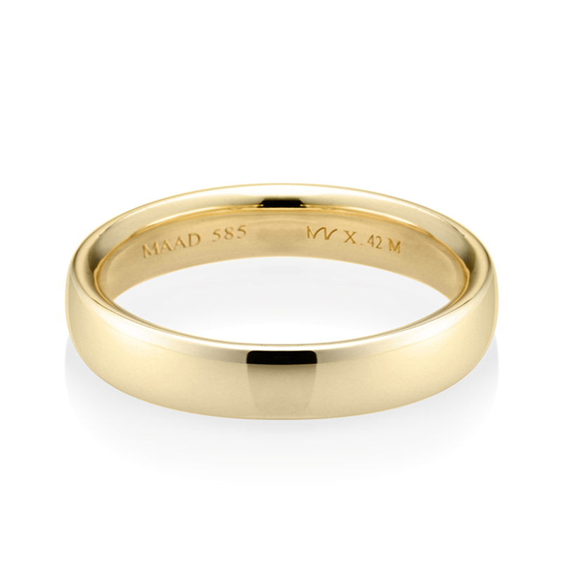 MR-X 플랫오벌밴드링 4.2mm (중) 14k