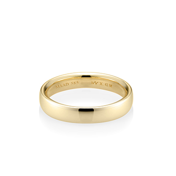 MR-X Flat oval band 4.2mm 14k gold