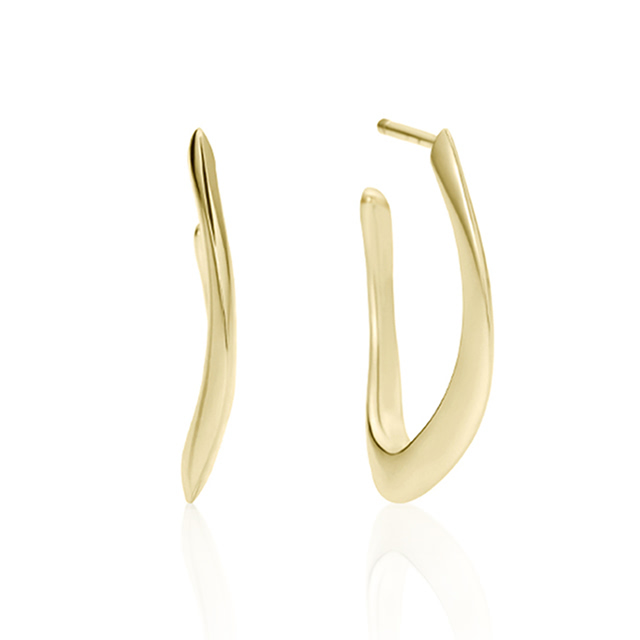 호수 링 귀걸이 14k