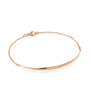 Willow leaf slim bracelet 14k Red gold