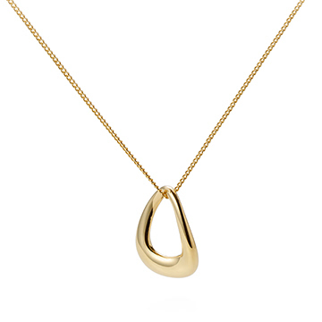 Spring rain pendant (M) 14k gold