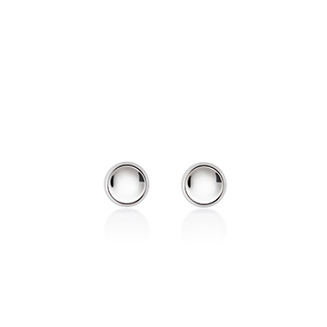 Cheese earring 14k White gold