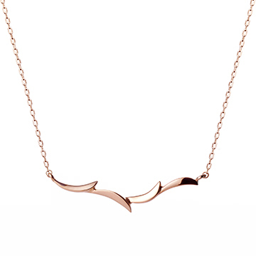 Orchid II necklace 14k Red gold