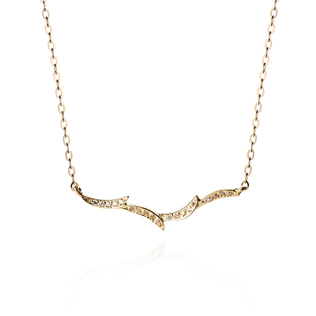 오키드II 목걸이 14k CZ