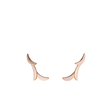 Orchid II earring 14k Red gold
