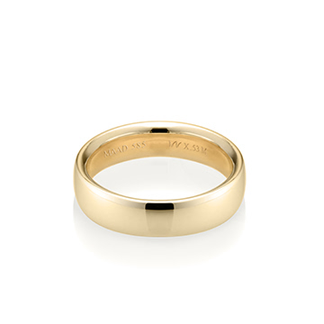 MR-X Flat oval band 5.3mm 14k gold