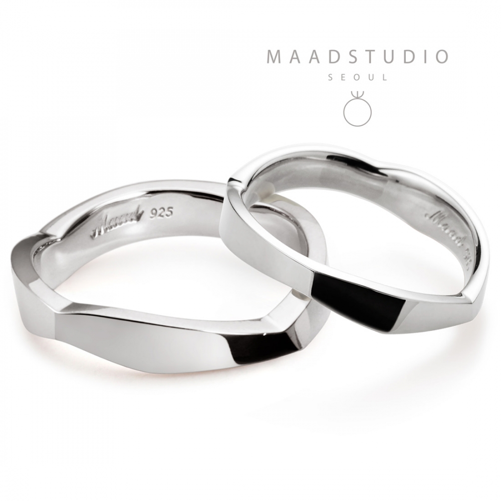 Twig couple ring Set (M&S) Sterling silver