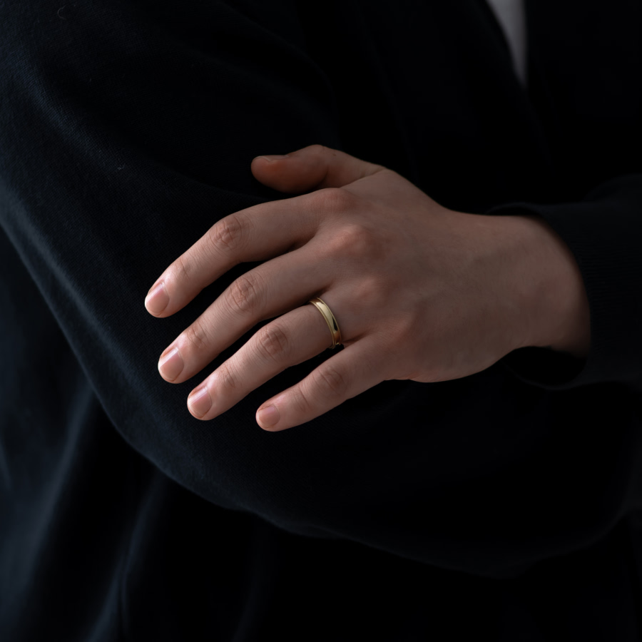 밀그레인 플랫 커플링 (4mm+4mm) 14k CZ & flat