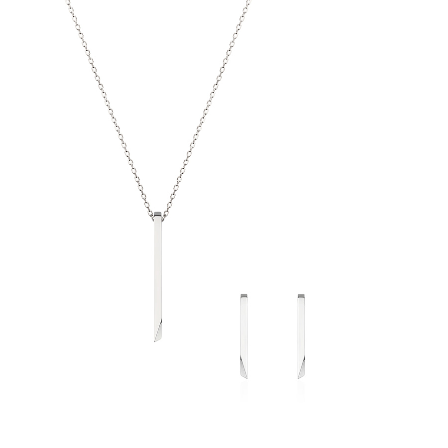 스틱 웨지 Set 14k 화이트골드