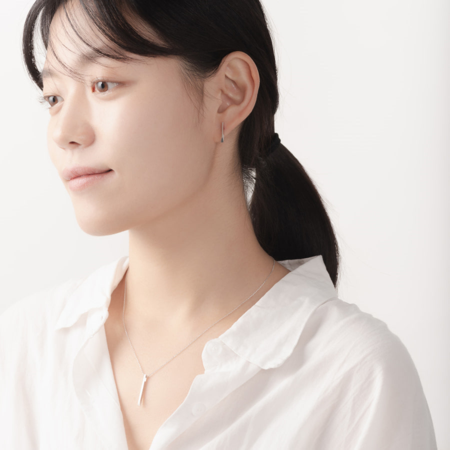 스틱 웨지 Set 14k 화이트골드