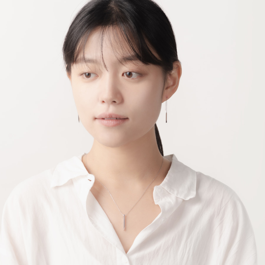 스틱 웨지 체인 Set Silver_925