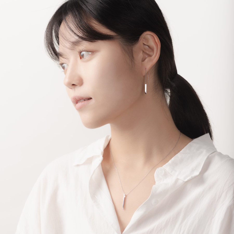 스틱 웨지 체인 Set Silver_925