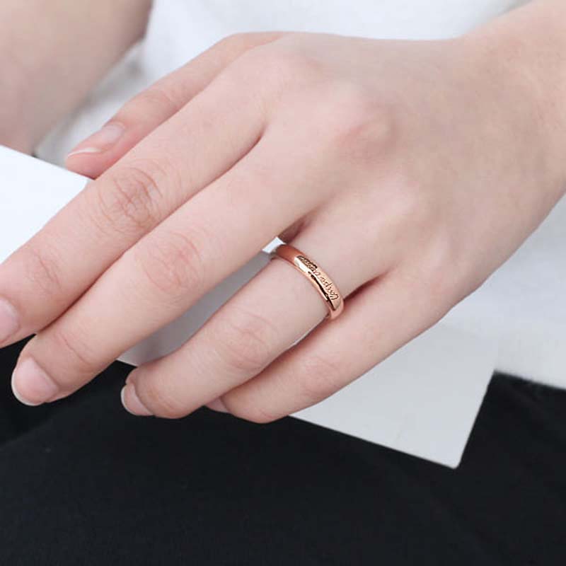 까르페디엠 반지 (소) 14k 레드골드