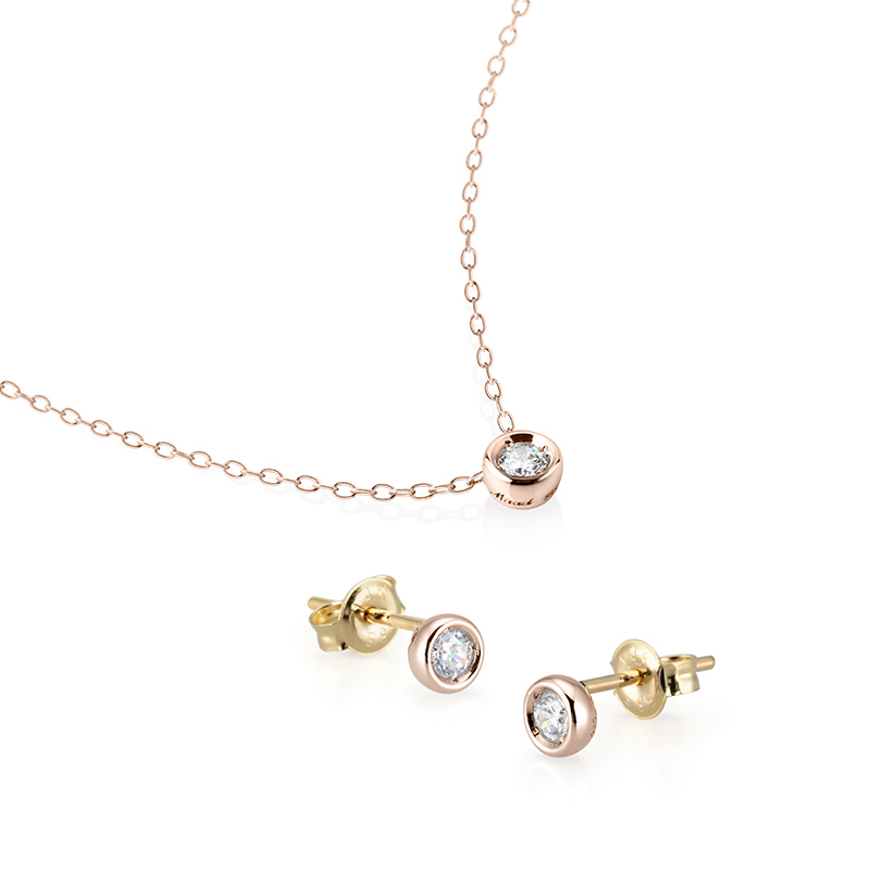 헤미스피어 Set 14k 레드골드 0.1ct