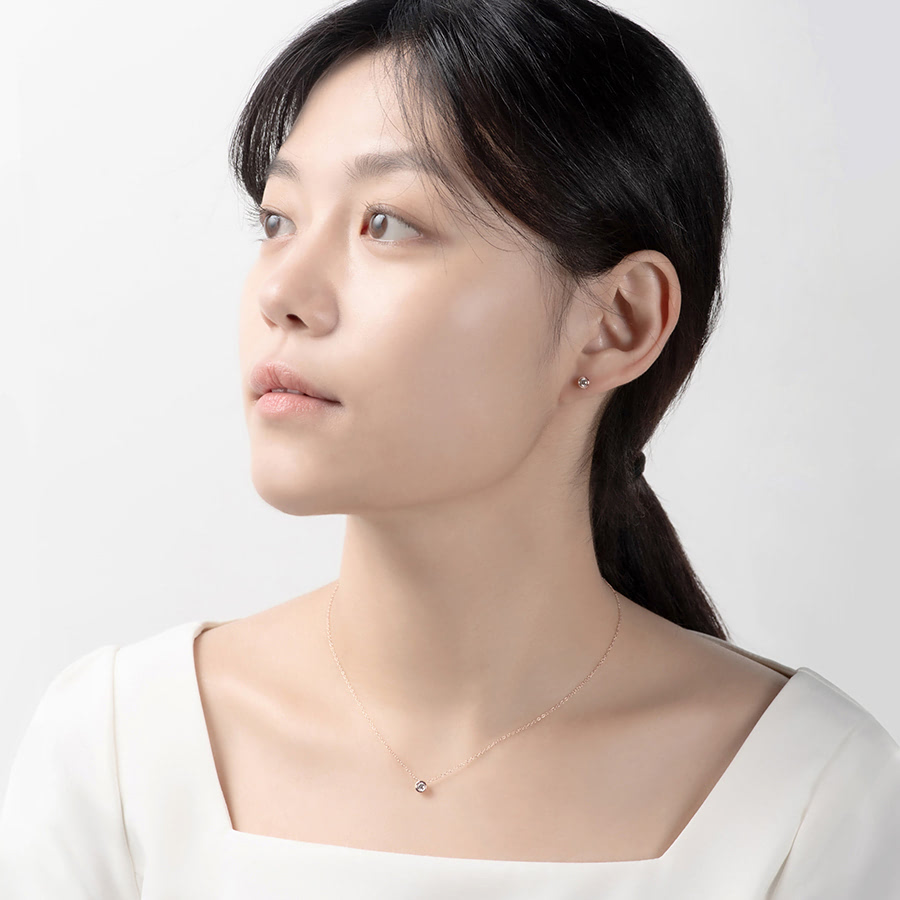 헤미스피어 Set 14k 레드골드 0.1ct