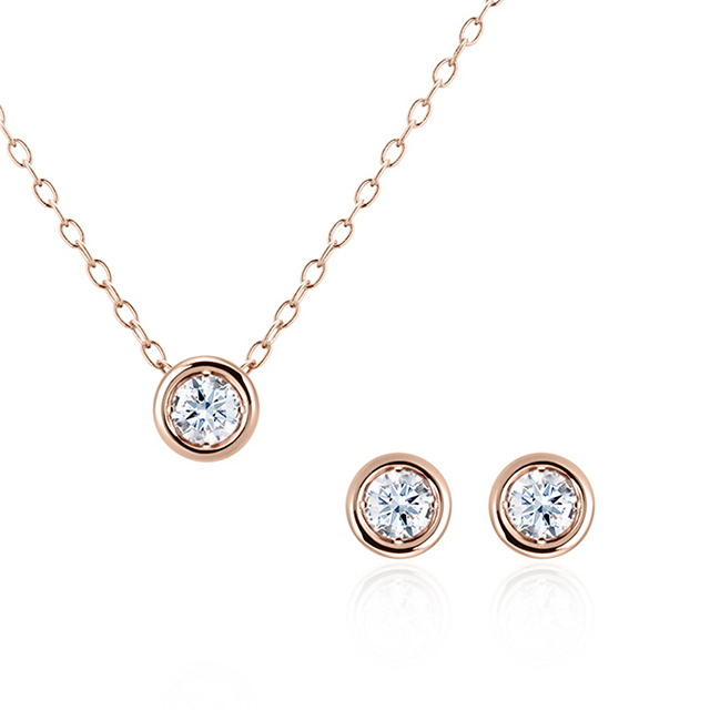 헤미스피어 Set 14k 레드골드 0.1ct