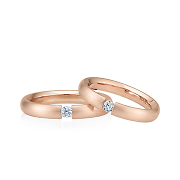 잉글리쉬헤로스 텐션밴드 커플링 (3.5mm+3.5mm) 14k 레드골드 0.1ct hairline