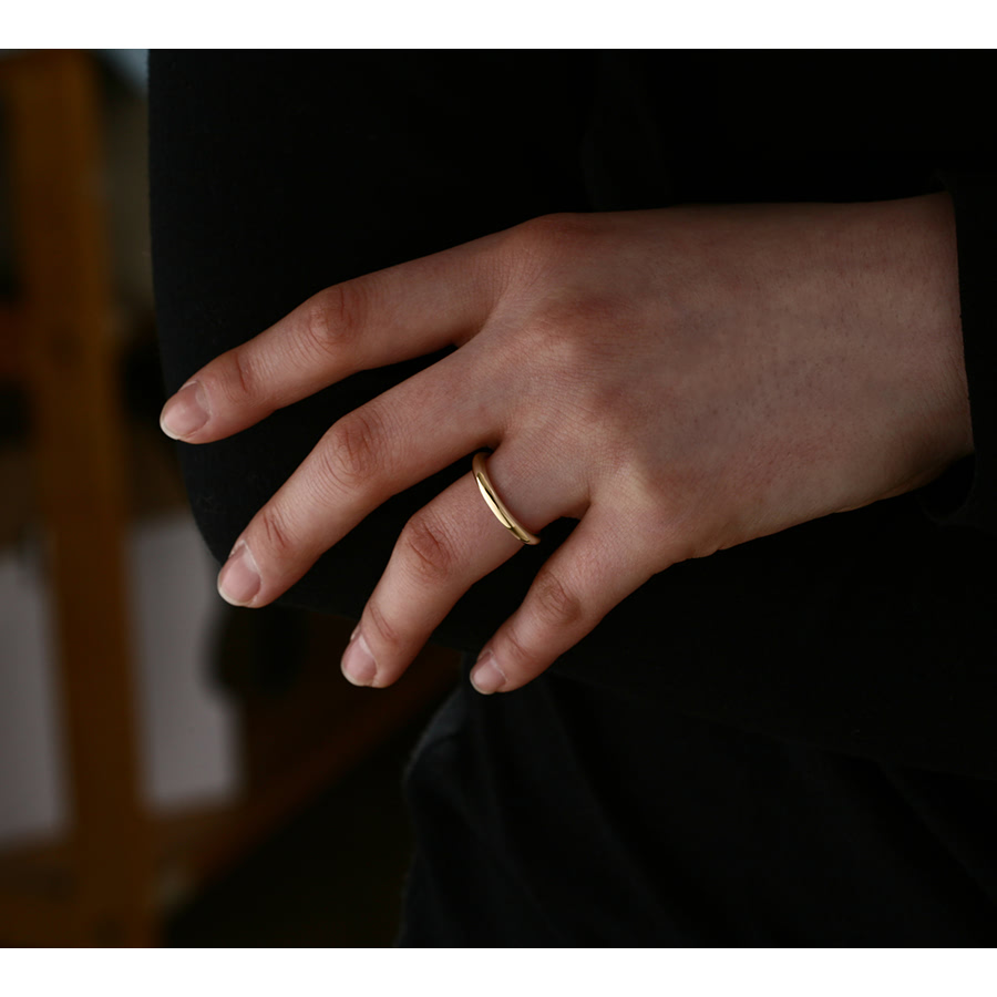 MR-I 오벌밴드_Raised 커플링 3.0mm+2.7mm (중+중) 14k