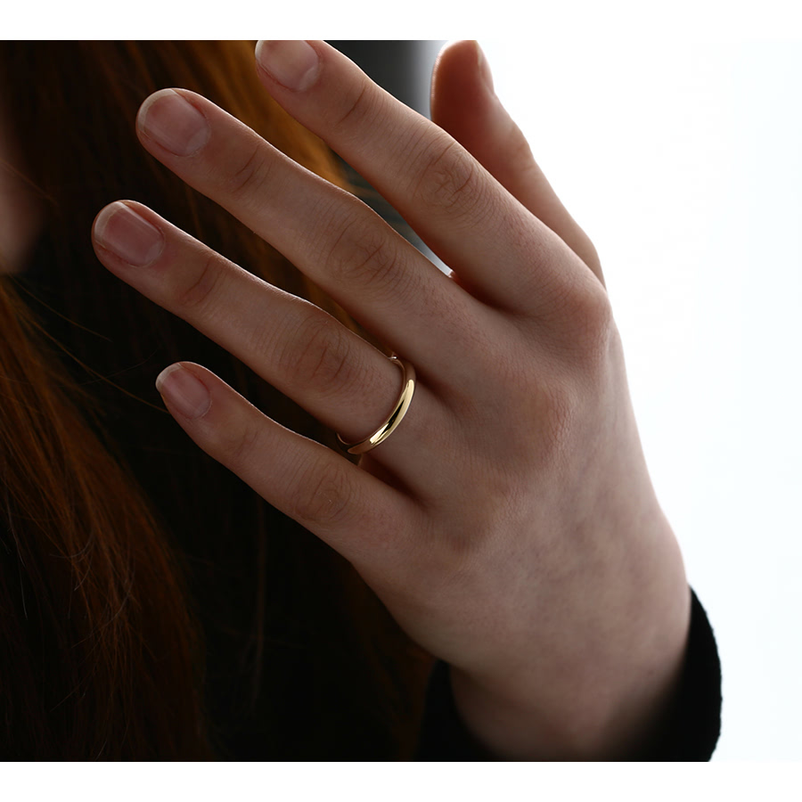 MR-I 오벌밴드_Raised 커플링 3.0mm+2.7mm (중+중) 14k