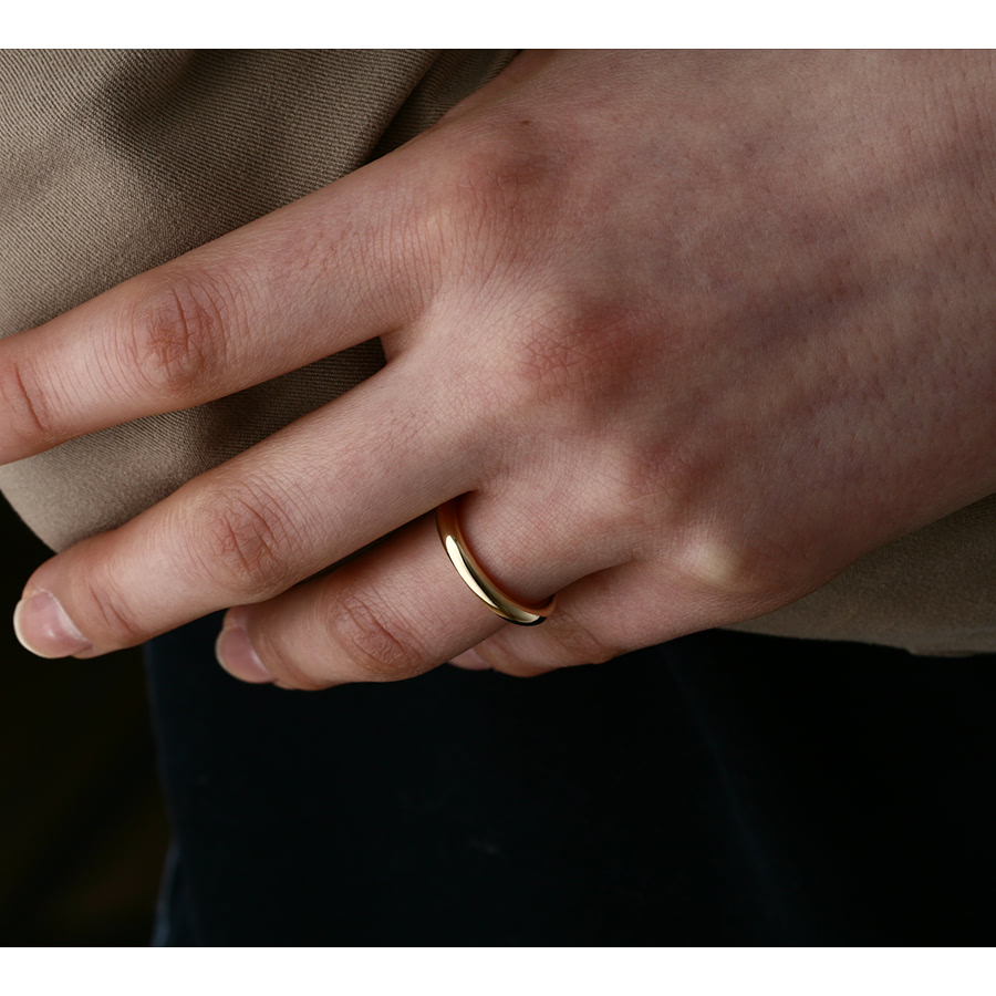 MR-I 오벌밴드_Raised 커플링 3.0mm+2.7mm (중+중) 14k