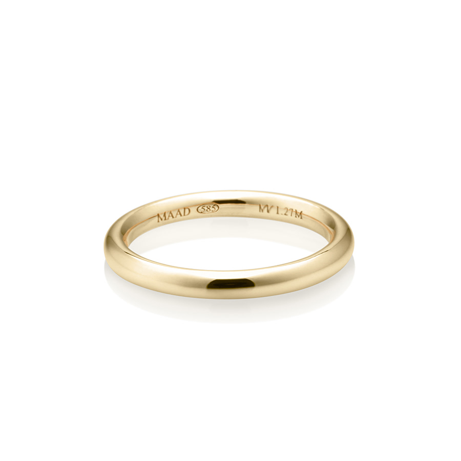 MR-I 오벌밴드링_Raised 2.7mm (중) 14k