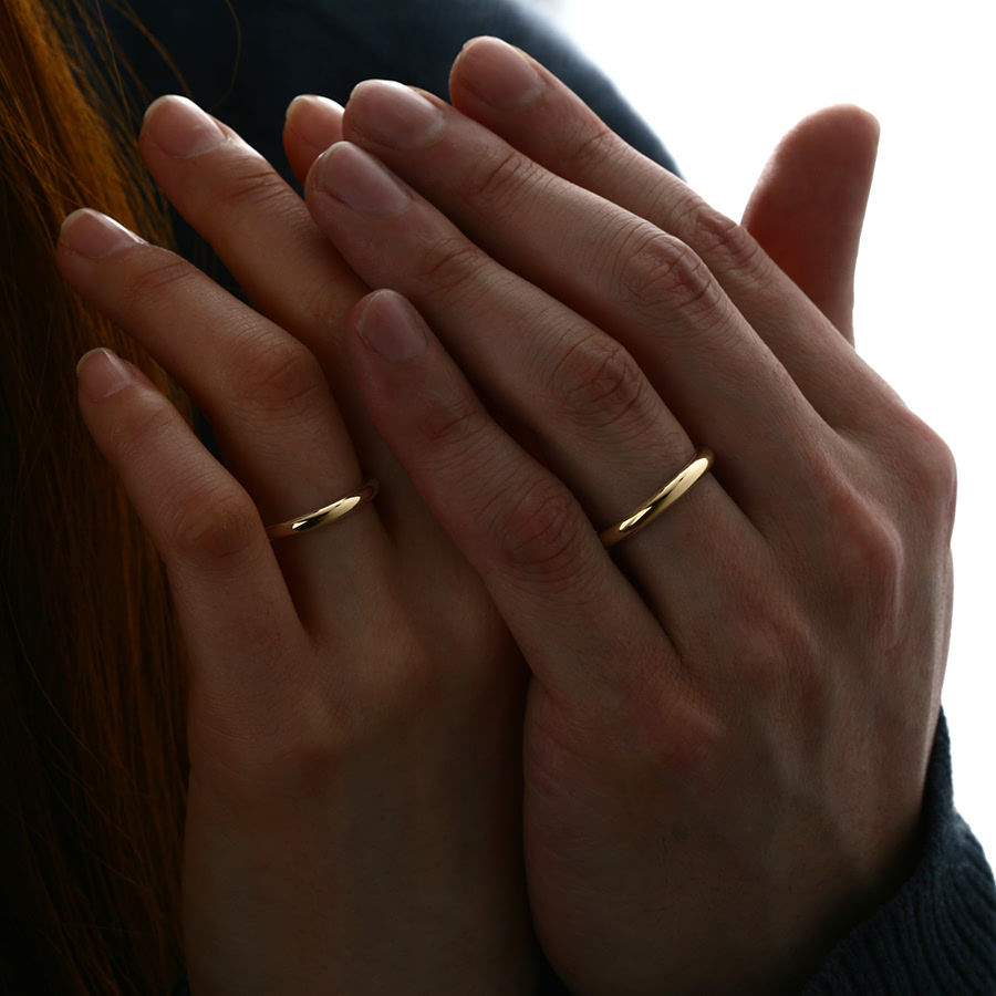 MR-I 오벌밴드링_Raised 2.7mm (중) 14k