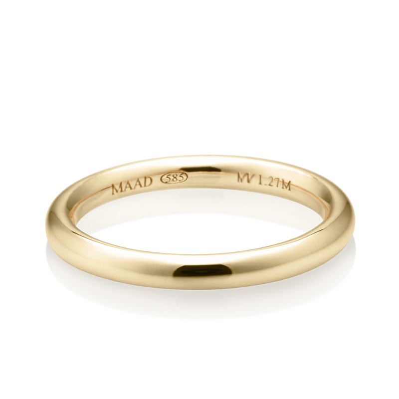 MR-I 오벌밴드링_Raised 2.7mm (중) 14k