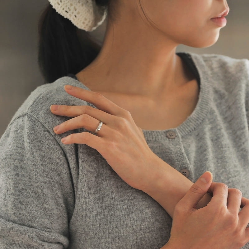 도반 MG 커플링 (대+소) Silver_925 hairline