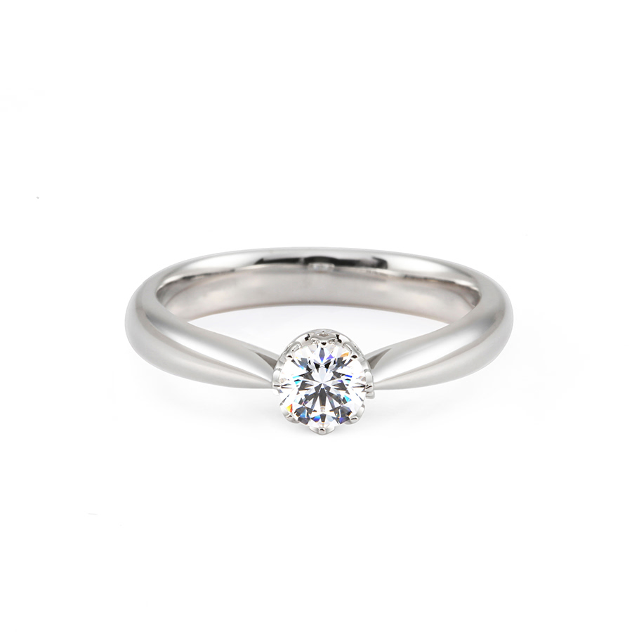 프리그 반지 14k 화이트골드 0.3ct