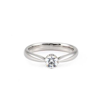 프리그 반지 14k 화이트골드 0.3ct