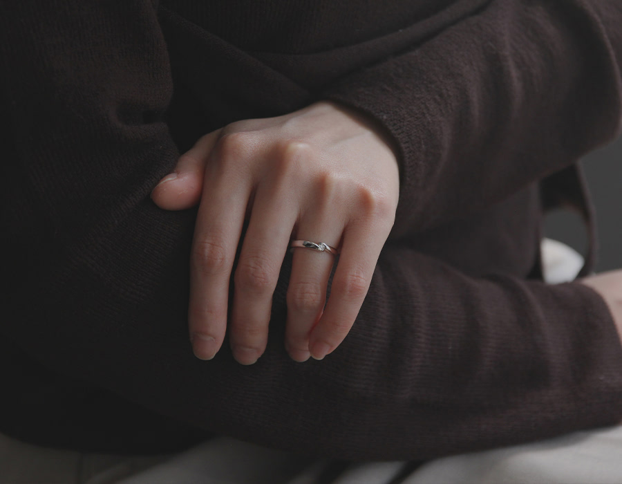 춘란 MG 커플링 (중+중) Silver_925 0.04ct