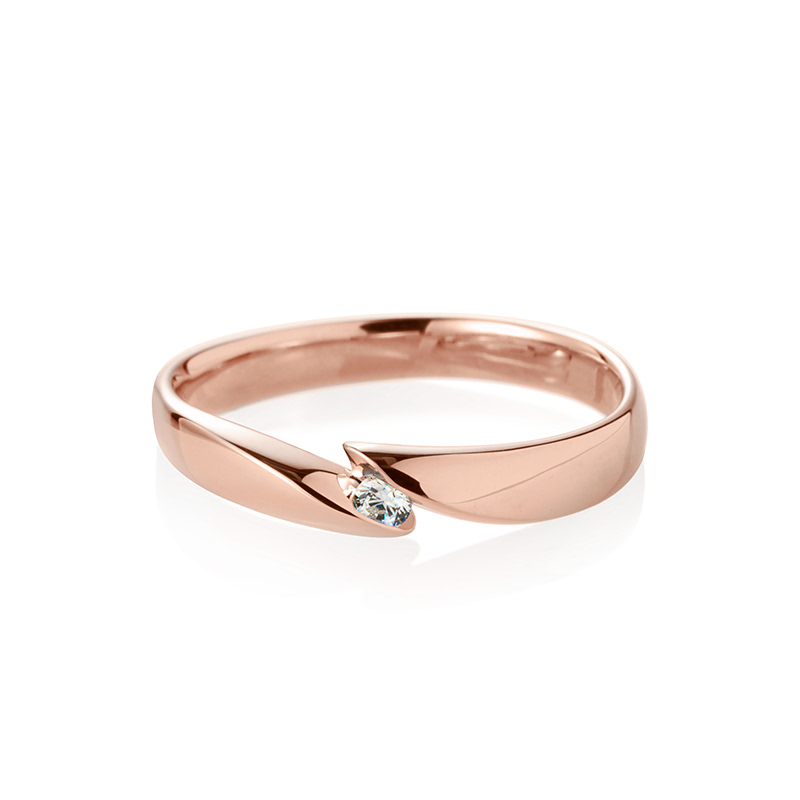 춘란 MG 반지 (중) 14k 레드골드 0.04ct