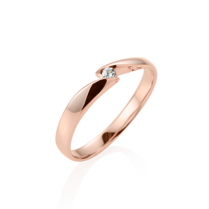 춘란 MG 반지 (중) 14k 레드골드 0.04ct