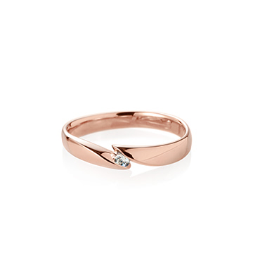 춘란 MG 반지 (중) 14k 레드골드 0.04ct