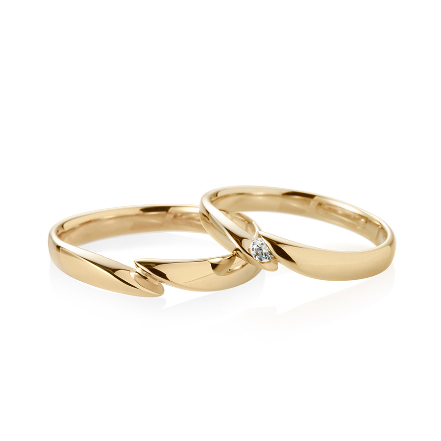 춘란 MG 커플링 (중+중) 14k 0.04ct & flat