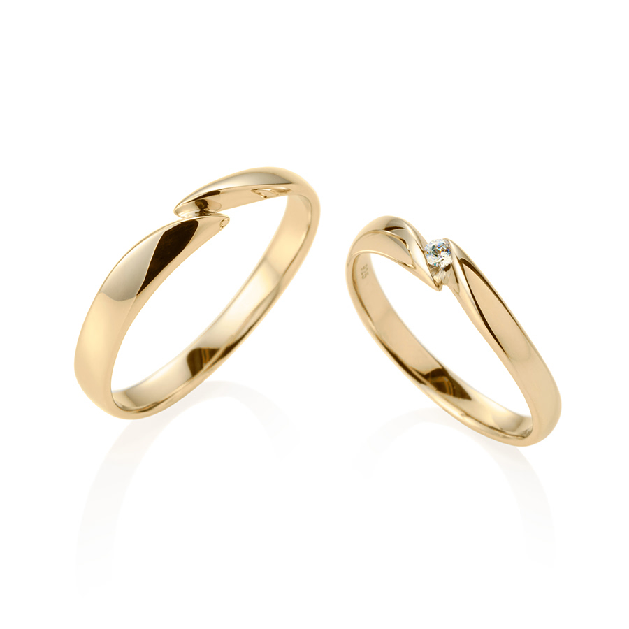 춘란 MG 커플링 (중+중) 14k 0.04ct & flat