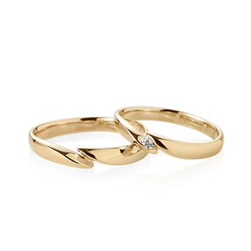 춘란 MG 커플링 (중+중) 14k 0.04ct & flat