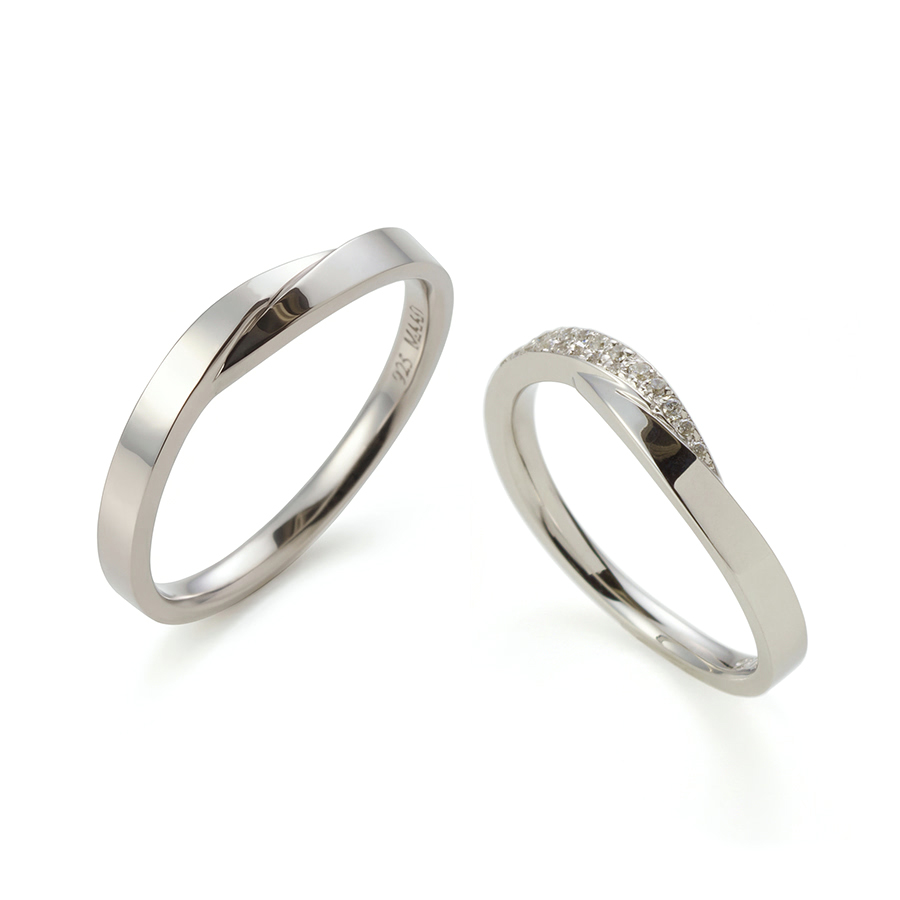유니즌 II 커플링 (소+소) Silver_925 CZ &amp; flat