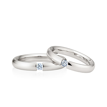 잉글리쉬헤로스 텐션밴드 커플링 (3.5mm+3.5mm) 14k 화이트골드 0.1ct