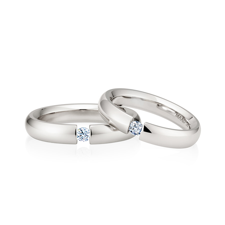 잉글리쉬헤로스 텐션밴드 커플링 (4mm+4mm) 14k 화이트골드 0.1ct 잉글리쉬헤로스 텐션밴드 커플링 (4mm+4mm) 14k 화이트골드 0.1ct