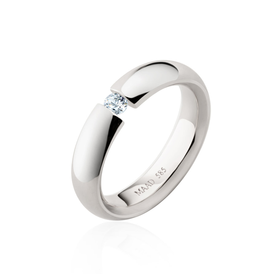 잉글리쉬헤로스 텐션밴드링 (5mm) 14k 화이트골드 0.1ct 잉글리쉬헤로스 텐션밴드링 (5mm) 14k 화이트골드 0.1ct